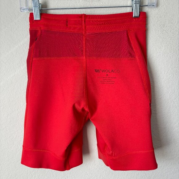 Men's Wolaco Distance Half Tight Compression Running Shorts in Lava 8" Inseam - Picture 9 of 10